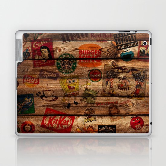 Wooden wall of Brands Laptop & iPad Skin