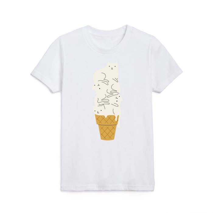 Cats Ice Cream Kids T Shirt
