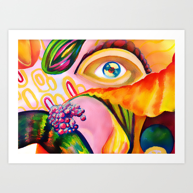 Abstract Eye Art Print By Arielledornellas Society6