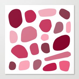 Geometric minimal color stone composition 1 Canvas Print