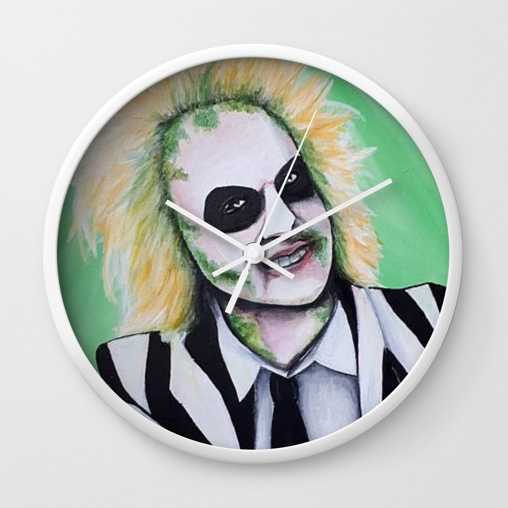 Beetle Juice Acrylic Painting Wall Clock By Daniellemurphy1186