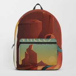 Travel Poster Valles Mariners (2015) Backpack | Vintage, Illustration, Painting, Frame, Wallart, Old, Artprint, Decor, Poster 