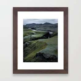 The hills are alive - Iceland Art Print Framed Art Print