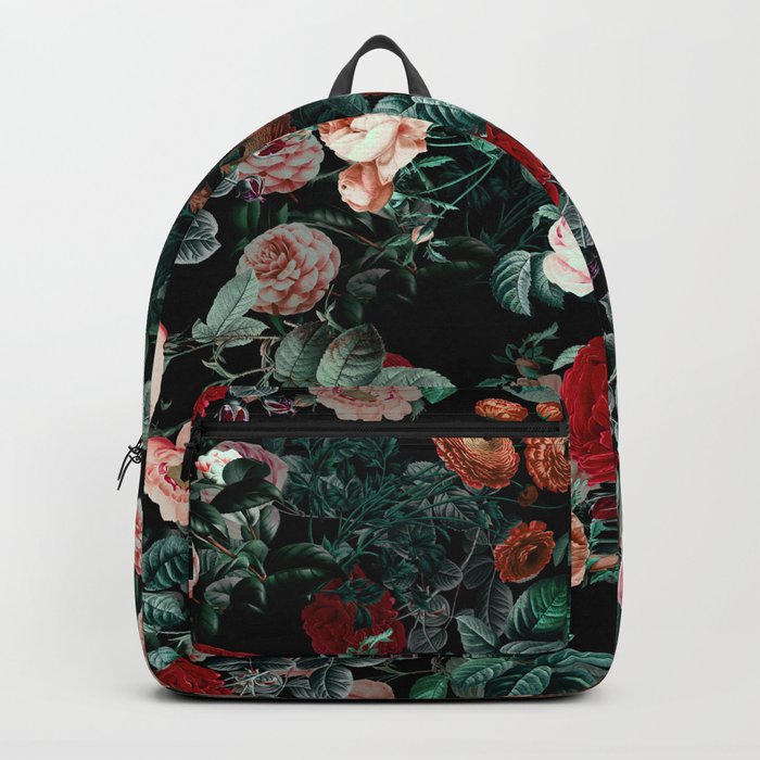 NIGHT GARDEN XXV Backpack by Burcu Korkmazyurek Society6