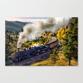 Steam Train, Durango & Silverton Railroad, Colorado Canvas Print