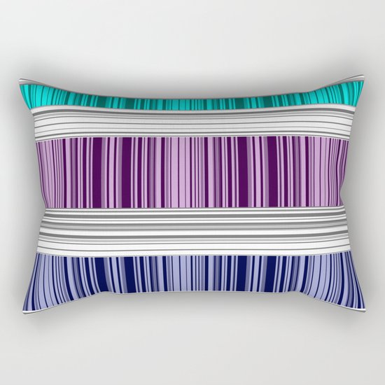 The colorful stripes . Rectangular Pillow