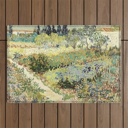 Vincent Van Gogh : Garden at Arles Outdoor Rug