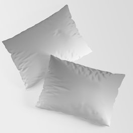 Gradient Ombre Blend Gray and White Pillow Sham