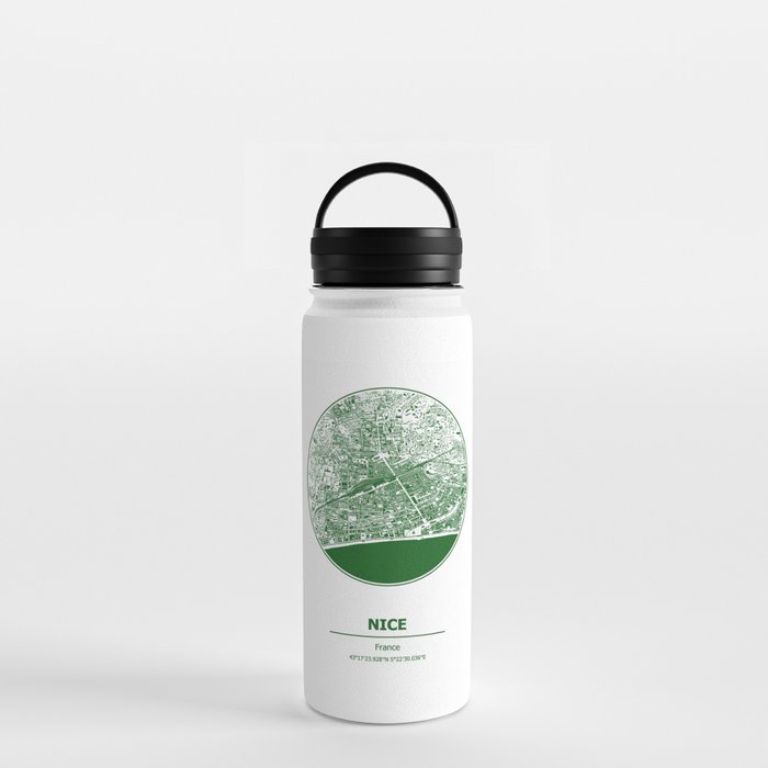 Nice city map coordinates Water Bottle