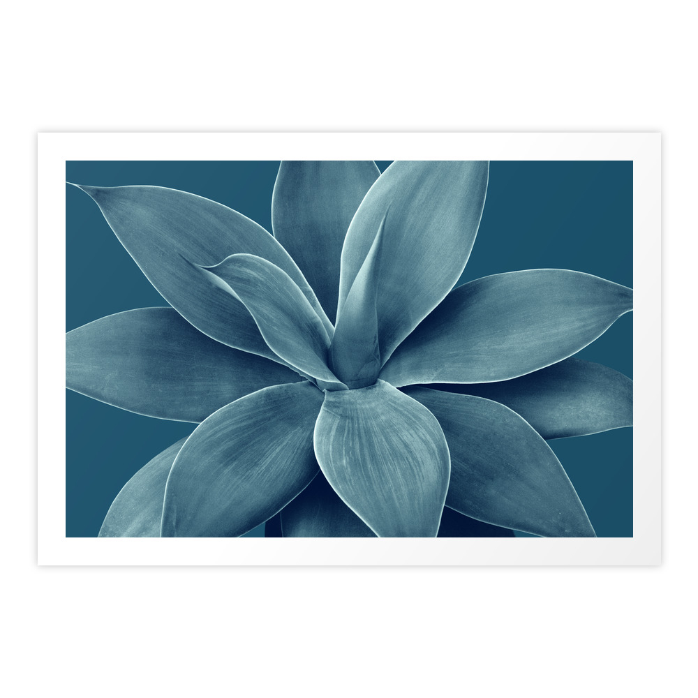 Blue Agave Romance #1 Tropical Decor Art Society6 Art Print by anitabellajantz