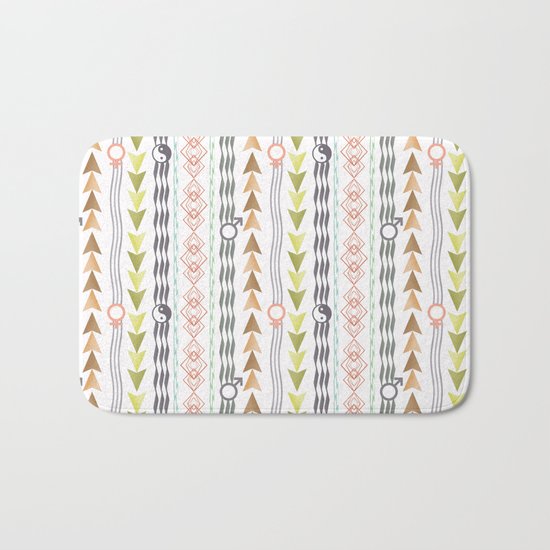 Abstract ethnic pattern. Bath Mat