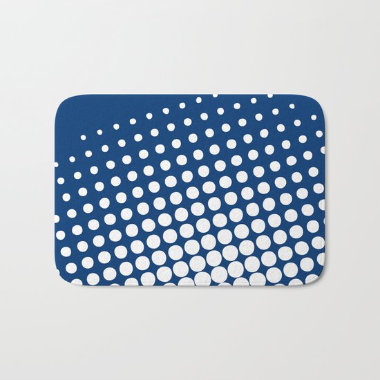 White raster - Optical game11 Bath Mat