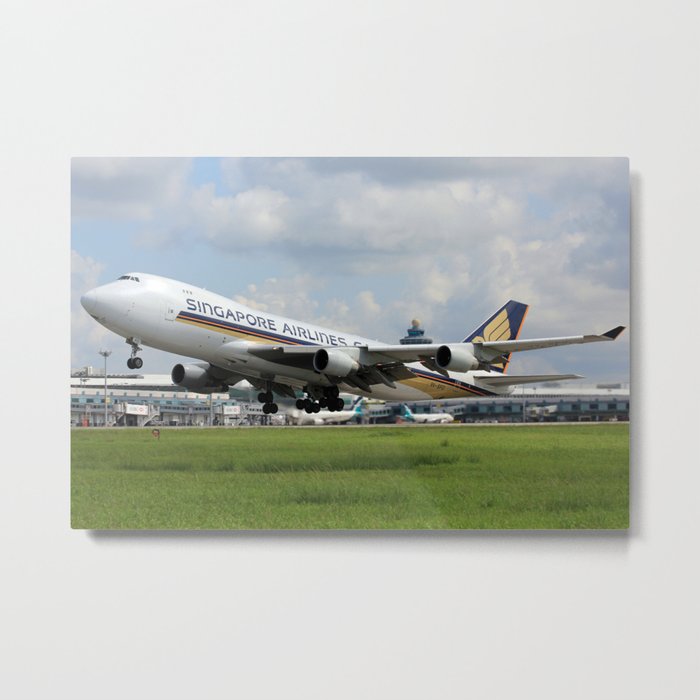 Singapore Airlines Cargo Boeing 747-400F Metal Print
