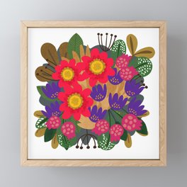 Candy Colored Bouquet Framed Mini Art Print