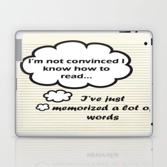 How To Read Nick Miller Quote Laptop Ipad Skin By Allyson Society6