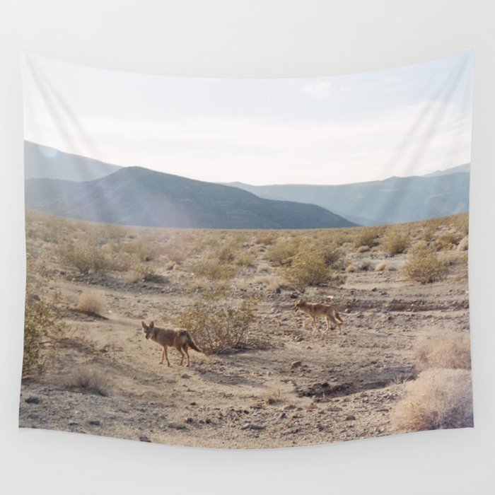Panamint Valley Coyotes Wall Tapestry