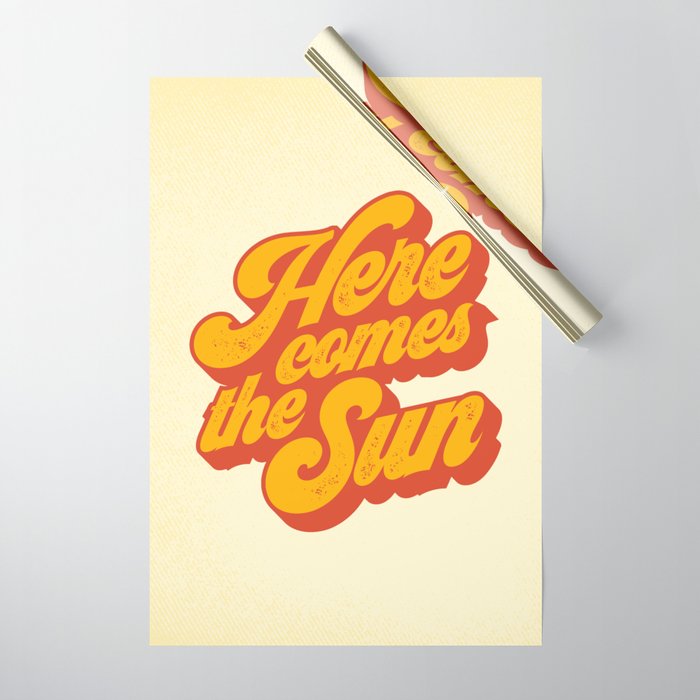 Typography outlet wrapping paper
