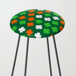 Shamrock Irish colour St Patricks Day design Counter Stool
