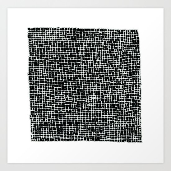 Squares - Imperfection - Inverted Art Print