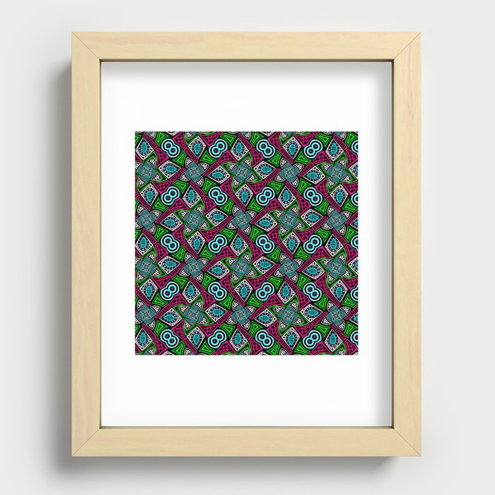 Neon_Abstract002 Recessed Framed Print