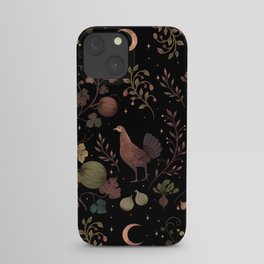 Wild Chicken with Autumn Vines iPhone Case