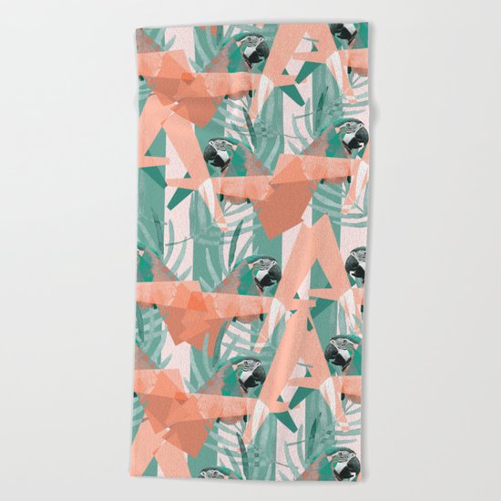 Parrot Beach Towel