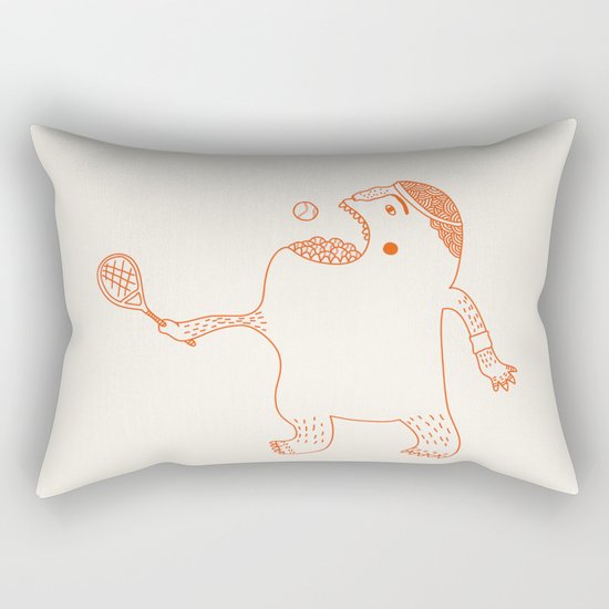Game, Set and Munch Rectangular Pillow