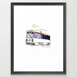 Septa Trolley Art: Philly Public Transportation Framed Art Print
