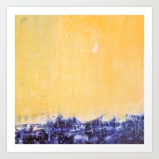 indigo sea Art Print