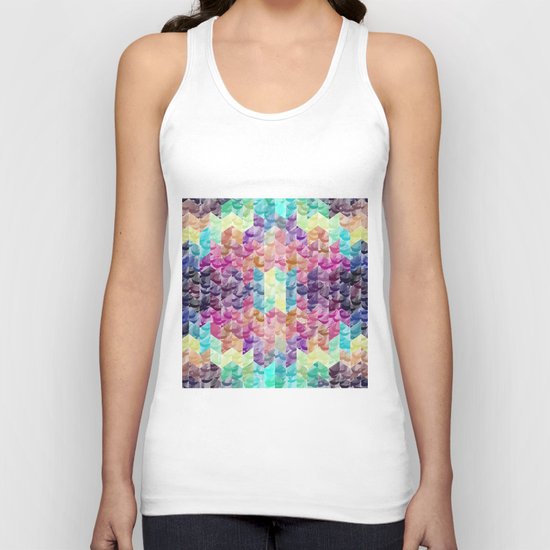 Crystal geometric Background Unisex Tank Top