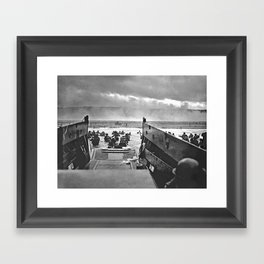Omaha Beach Landing D Day Framed Art Print