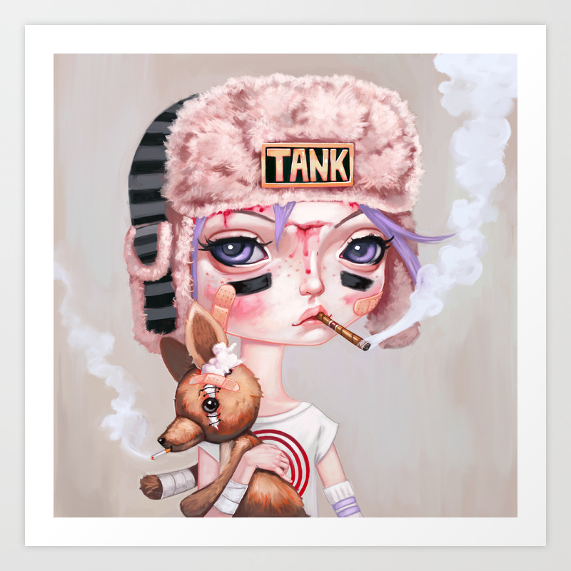 Tank Girl And Booga Art Print By Melanieschultz Society6 Tank Girl And Booga Art Print By Melanieschultz Society6