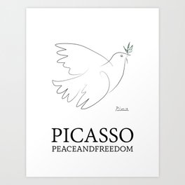 Picasso - dove of peace Art Print