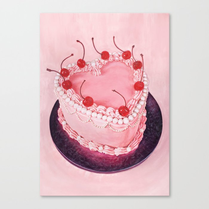 The Pinkest Cake Canvas Print