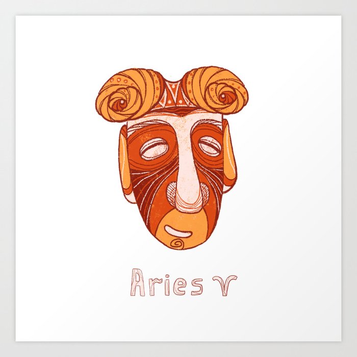 Aries. Zodiac sign Art Print