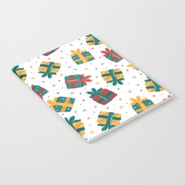Christmas gifts seamless pattern Notebook