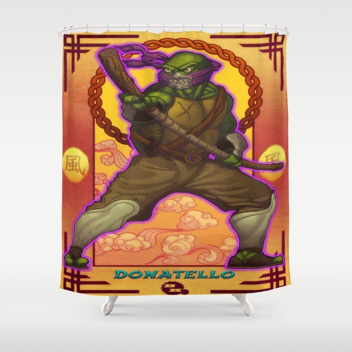 Donatello Teenage Mutant Ninja Turtles Tmnt Shower Curtain By