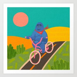This is me irritated, because I forgot my sunglasses at home Art Print
