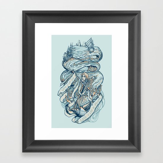Life & Love at Sea Framed Art Print