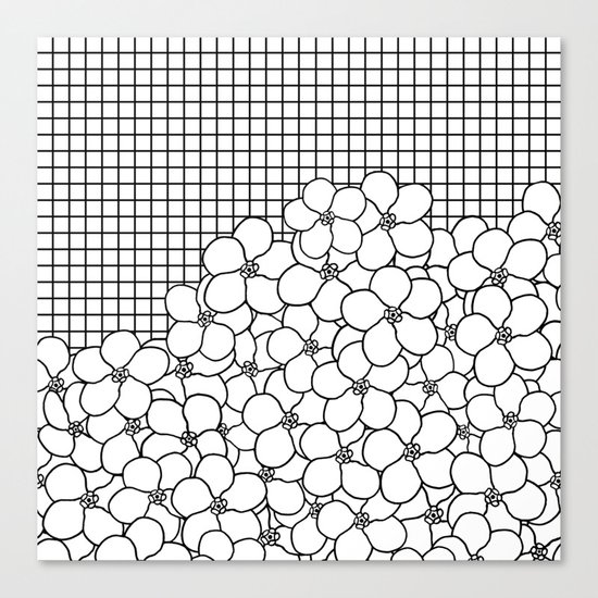 Forget Me Knot Grid Canvas Print