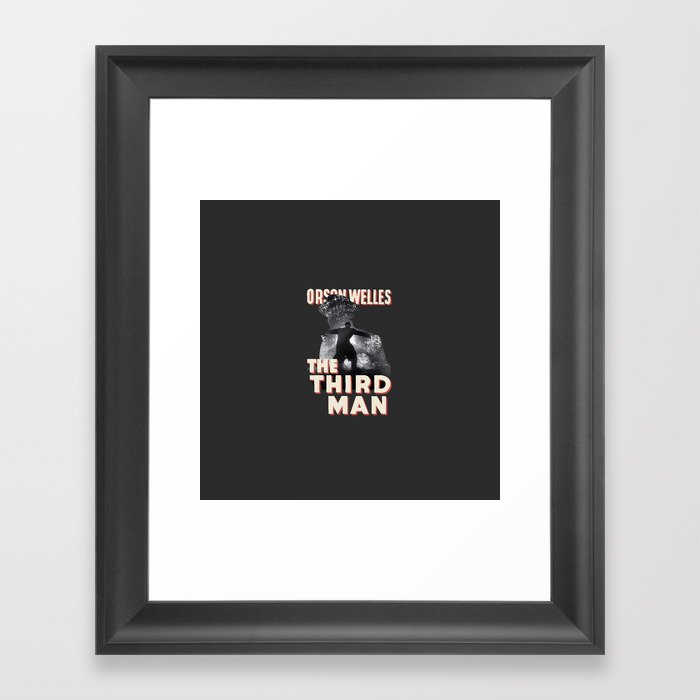 The Third Man - Orson Welles Fan Art Framed Art Print