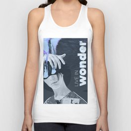 Blue Wonder Collage Unisex Tank Top