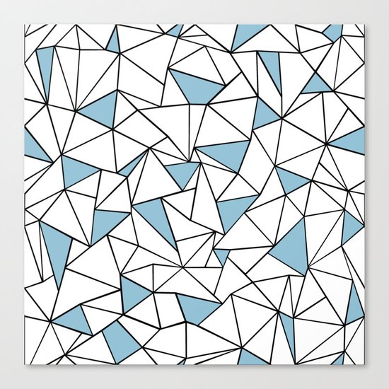 Ab Out Blue Blocks Canvas Print