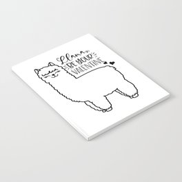 Llama Be Your Valentine Notebook