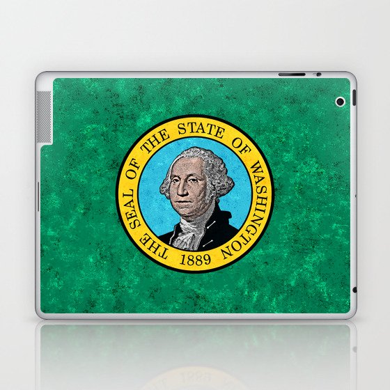 Flag of Washington State Flags US Banner Standard Colors Laptop & iPad Skin