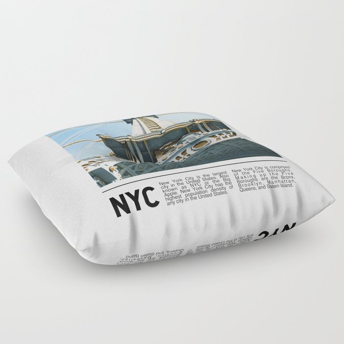 New York Minimal #10 Floor Pillow