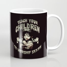 Teach Your Children to Worship Skatin Roller Derby Art - Pink Coffee Mug