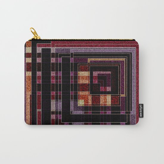 Abstract pattern ." Squares ". Carry-All Pouch