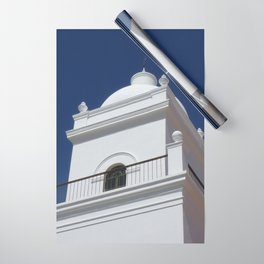 Argentina Photography - Beautiful White Building Under The Blue Sky Wrapping Paper