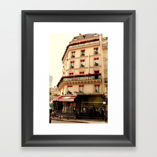 Red Framed Art Print